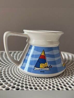 Vintage RUSS Sailboat Schooner Sailing Ship Sloop Ketch Yawl Mug